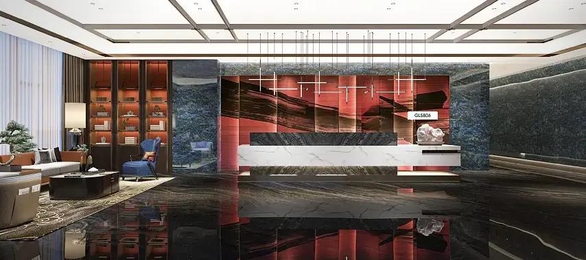 Moderne ûntwerp Marble PVC-filmrol