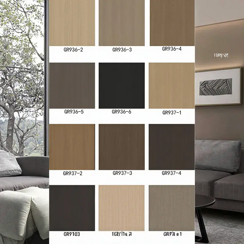 Moderne ûntwerpstyl PVC Decorative film