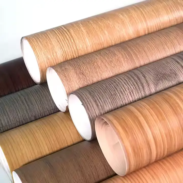 Hout effekt pvc pet pp dekorative keuken vinyl film